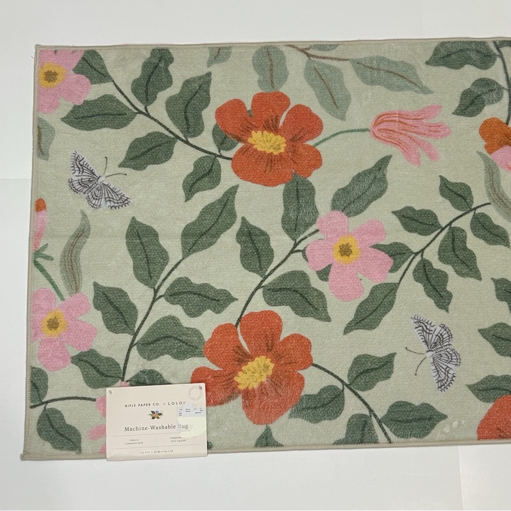 Rifle Paper Co. Washable Runner Rug